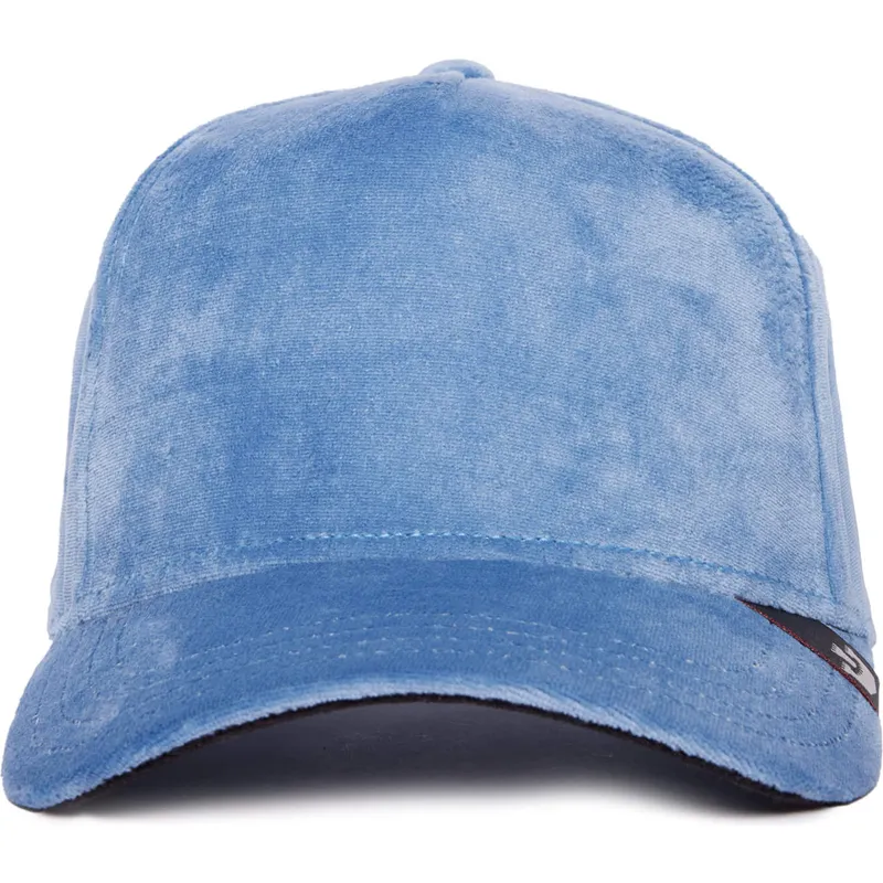 blaue-velour-trucker-kappe-blank-the-farm-von-goorin-bros