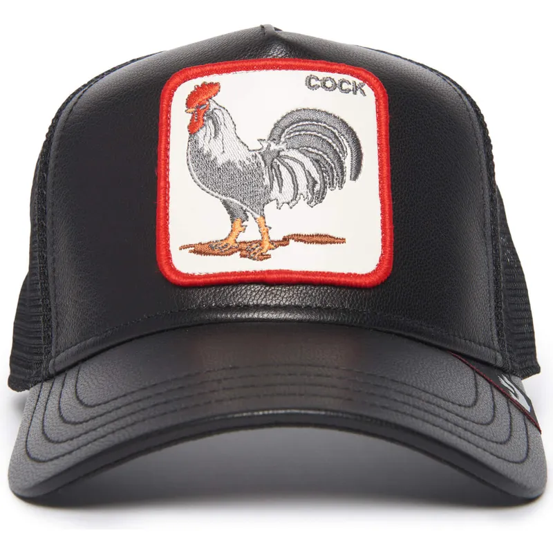 epci-curbata-negru-snapback-cock-will-prevail-the-farm-leather-the-farm-de-goorin-bros