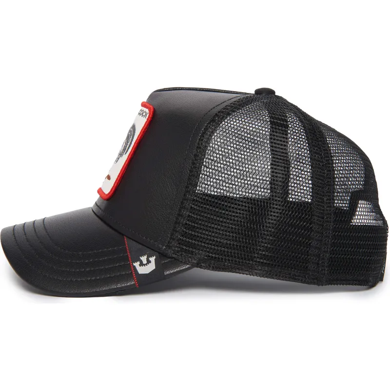 epci-curbata-negru-snapback-cock-will-prevail-the-farm-leather-the-farm-de-goorin-bros