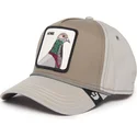 gorra-curva-gris-snapback-paloma-homie-pigeon-100-the-farm-all-over-canvas-de-goorin-bros