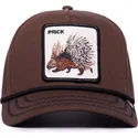 brun-bojd-snapbackkeps-igelkott-prick-porcupine-100-the-farm-all-over-canvas-fran-goorin-bros