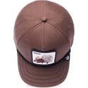 gorra-curva-marron-snapback-puerco-espin-prick-porcupine-100-the-farm-all-over-canvas-de-goorin-bros