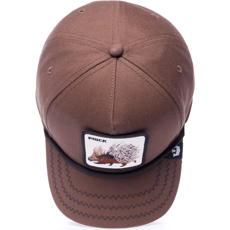epci-curbata-maro-snapback-prick-porcupine-100-the-farm-all-over-canvas-the-farm-de-goorin-bros