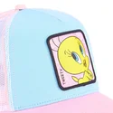 casquette-trucker-bleue-blanche-et-rose-titi-loo8-twe1-looney-tunes-capslab