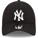 new-era-curved-brim-9twenty-herringbone-new-york-yankees-mlb-black-adjustable-cap