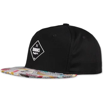 Șepci plată negru snapback Rubber Aztek de Djinns