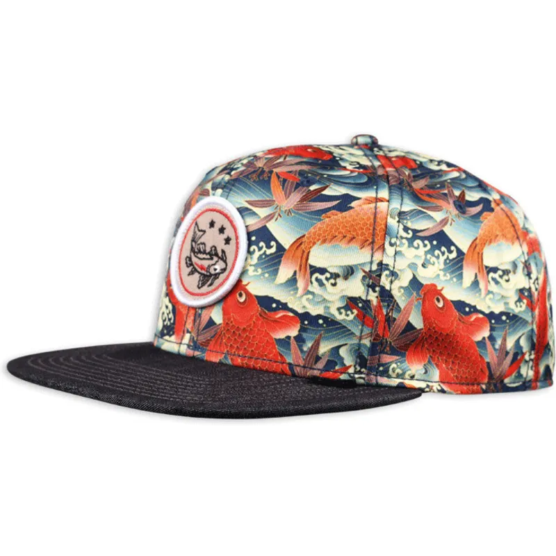 epci-plata-papagal-snapback-koi-linen-de-djinns