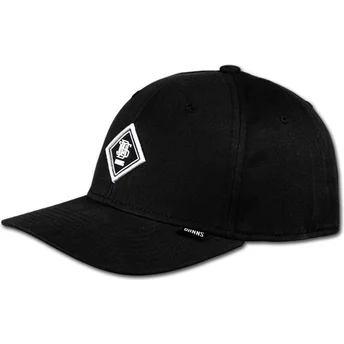 Șepci curbată negru reglabilă Brushed Twill TrueFit 2.0 de Djinns