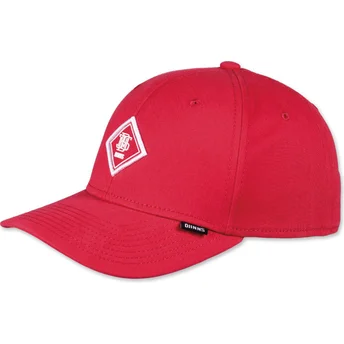 Rote, verstellbare Curved Cap Brushed Twill TrueFit 2.0 von Djinns