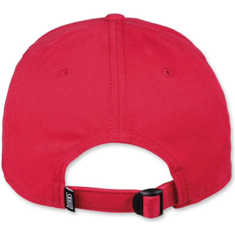 cappello-rosso-con-visiera-curva-regolabile-brushed-twill-truefit-20-di-djinns
