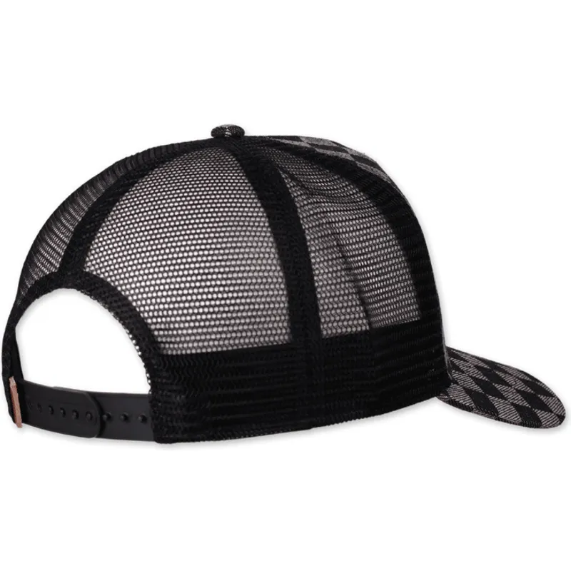 epci-curbata-negru-snapback-hft-denim-check-de-djinns