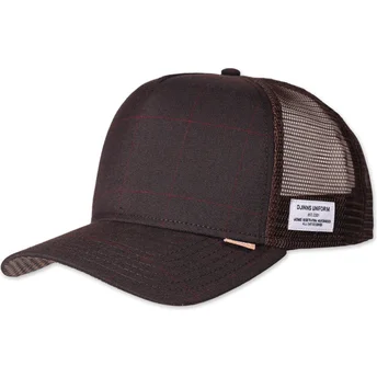 Șepci curbată maro snapback HFT Glencheck de Djinns