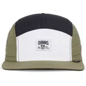 cappello-piatto-bianco-nero-e-verde-regolabile-puffy-nylon-di-djinns