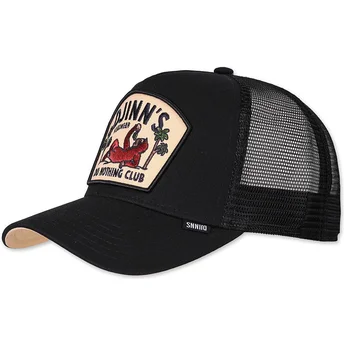 Schwarze Trucker-Kappe Do Nothing Club HFT DNC Sloth von Djinns