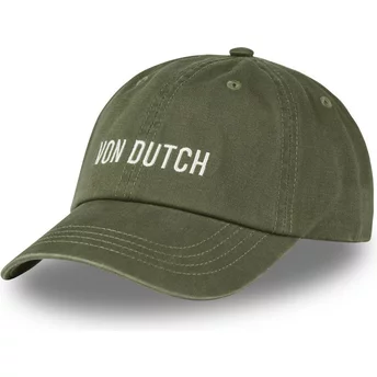 Von Dutch Curved Brim DC K Green Adjustable Cap