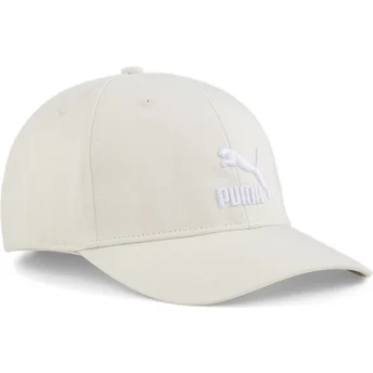 Beige justerbar böjd keps Classics Archive Logo från Puma