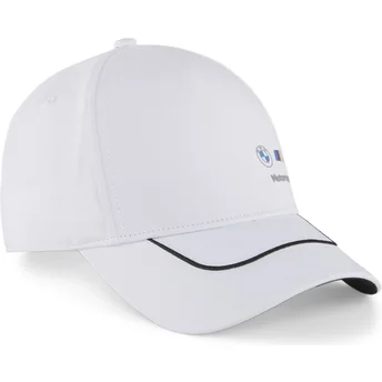 Vit böjd snapback-keps Motorsport BB från BMW av Puma