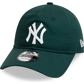 Mörkgrön böjd justerbar keps 9TWENTY League Essential från New York Yankees MLB av New Era