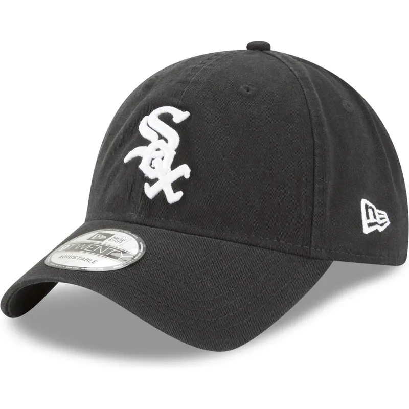 czapka-z-zakrzywionym-daszkiem-czarna-regulowana-9twenty-core-classic-chicago-white-sox-mlb-new-era