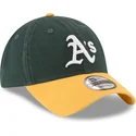 zielono-zolta-zakrzywiona-czapka-z-regulacja-9twenty-core-classic-oakland-athletics-mlb-new-era