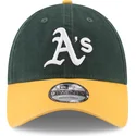 cappellino-con-visiera-curva-verde-e-giallo-regolabile-9twenty-core-classic-di-oakland-athletics-mlb-di-new-era