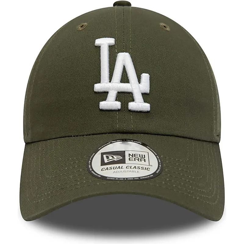 verstellbare-grune-9twenty-league-essential-kappe-der-los-angeles-dodgers-mlb-von-new-era