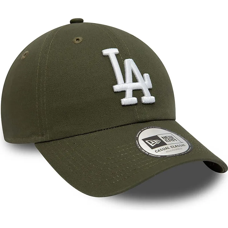 cappellino-verde-curvo-regolabile-9twenty-league-essential-los-angeles-dodgers-mlb-di-new-era
