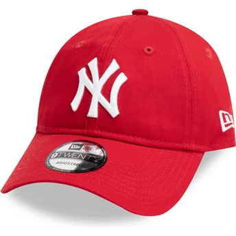 New Era MLB New York Yankees 9TWENTY League Essential rote verstellbare Kappe