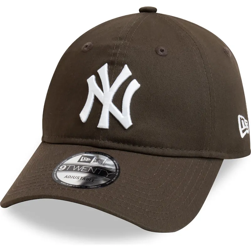 gorra-curva-marron-ajustable-9twenty-league-essential-de-new-york-yankees-mlb-de-new-era