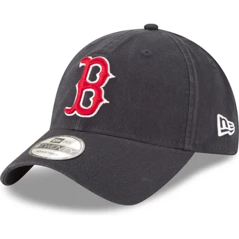 Justerbar mörkblå böjd keps 9TWENTY Core Classic Boston Red Sox MLB från New Era