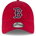 czerwona-czapka-z-zakrzywionym-daszkiem-regulowana-z-granatowym-logo-9twenty-core-classic-boston-red-sox-mlb-od-new-era