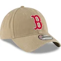 cap-curbata-brown-adjustable-strap-claro-9twenty-core-classic-de-boston-red-sox-mlb-de-new-era