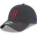 boston-red-sox-mlb-new-era-9twenty-core-classic-justerbar-gra-bojd-keps-med-rod-logotyp