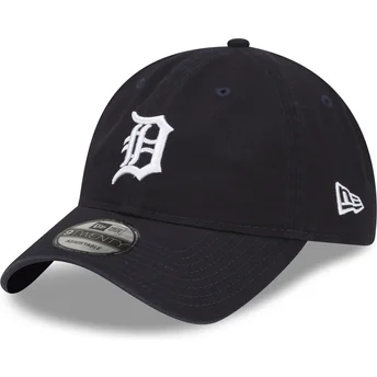 Cappellino curvo blu marino regolabile 9TWENTY Core Classic dei Detroit Tigers MLB di New Era