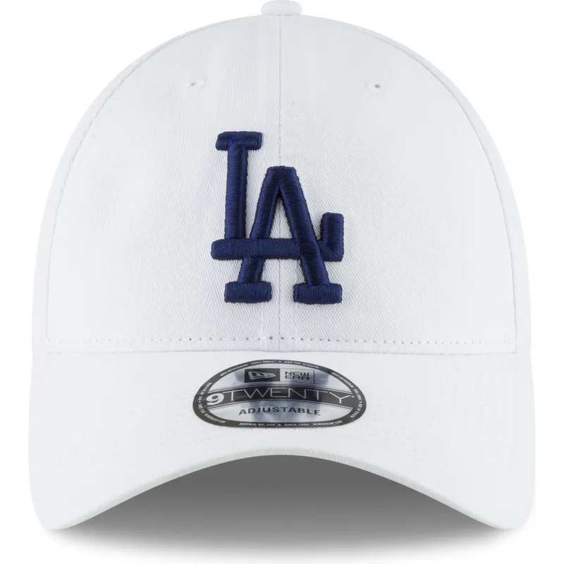 cappellino-bianco-regolabile-con-visiera-curva-e-logo-blu-9twenty-core-classic-dei-los-angeles-dodgers-mlb-di-new-era