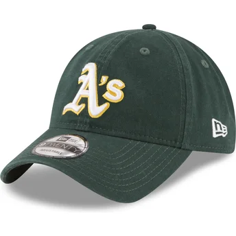 Zielona regulowana czapka z zakrzywionym daszkiem 9TWENTY Core Classic Oakland Athletics MLB New Era
