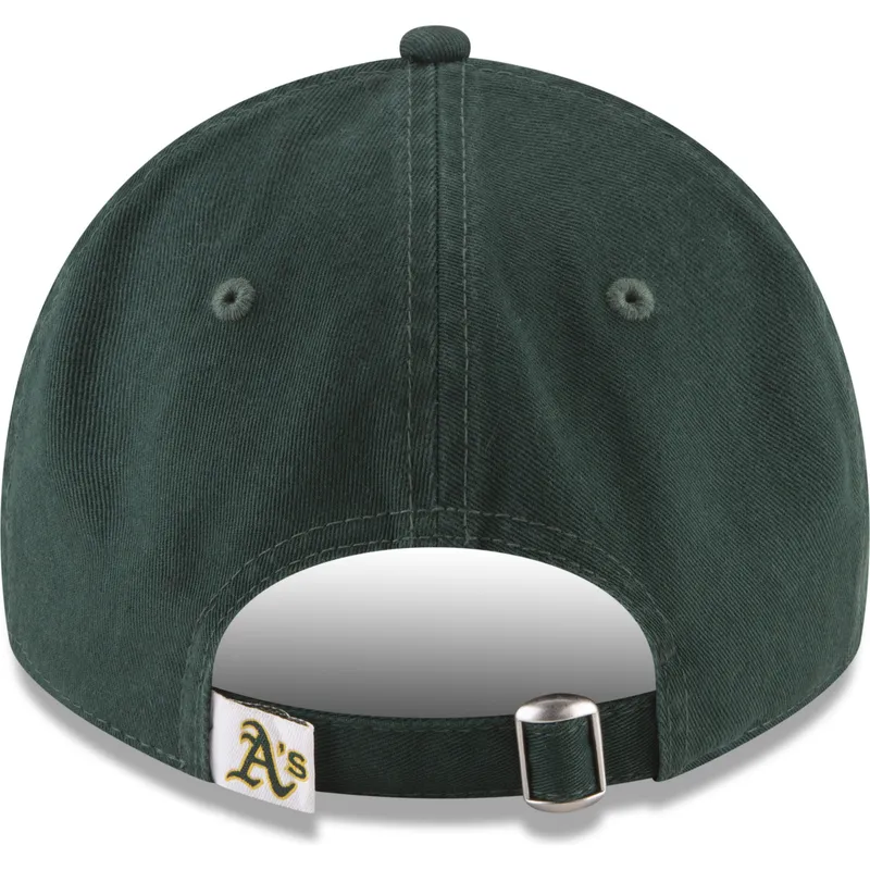 cappello-verde-regolabile-con-visiera-curva-9twenty-core-classic-degli-oakland-athletics-mlb-di-new-era