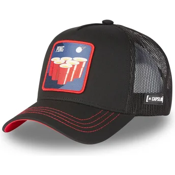 Cap curbată black snapback Beer Pong Cocktails de Capslab