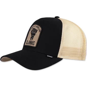 Cap curbată black snapback de Djinns