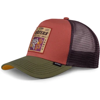 Șepci curbată roșu snapback Food Oysters HFT de Djinns