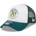 casquette-trucker-blanche-et-verte-9forty-a-frame-circle-oakland-athletics-mlb-new-era