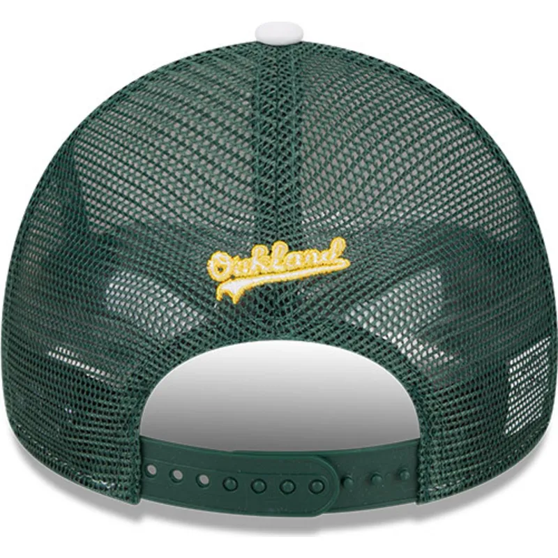 Gorra plana verde y amarilla ajustada 59FIFTY AC Perf de Oakland Athletics  MLB de New Era