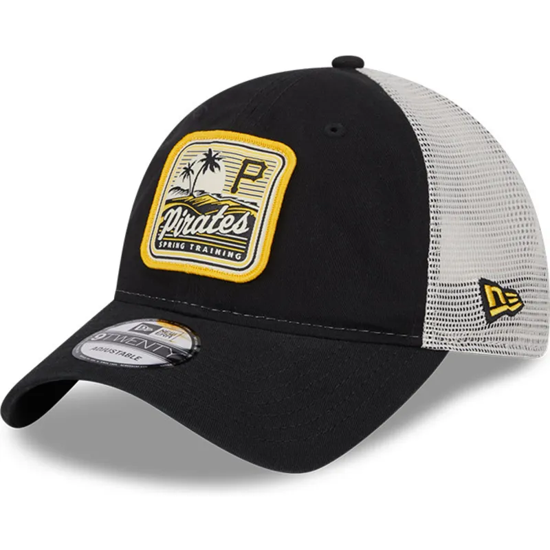 epci-curbata-negru-snapback-9twenty-stripe-de-pittsburgh-pirates-mlb-de-new-era