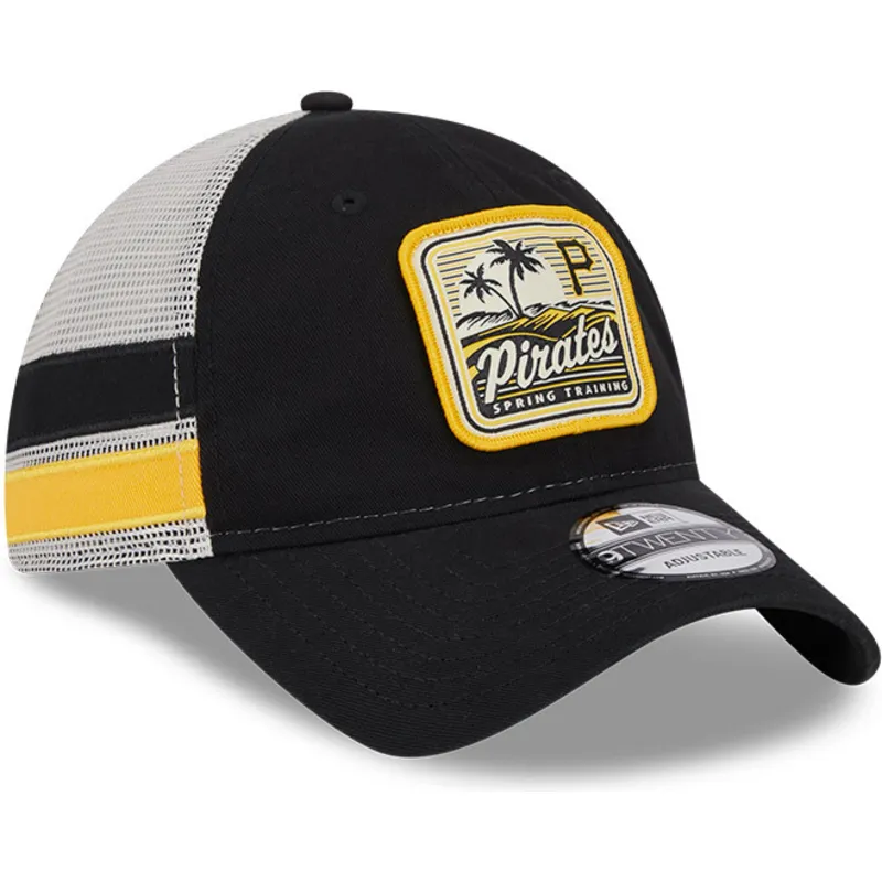 epci-curbata-negru-snapback-9twenty-stripe-de-pittsburgh-pirates-mlb-de-new-era