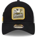 epci-curbata-negru-snapback-9twenty-stripe-de-pittsburgh-pirates-mlb-de-new-era