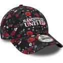 epci-curbata-negru-reglabila-9forty-floral-all-over-print-de-manchester-united-football-club-premier-league-de-new-era