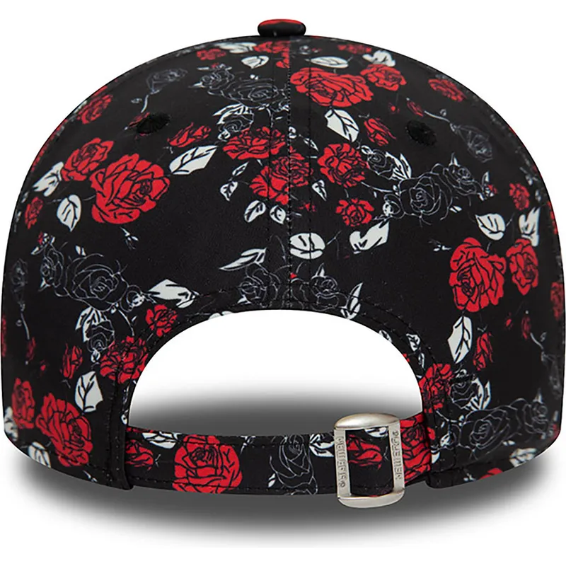 epci-curbata-negru-reglabila-9forty-floral-all-over-print-de-manchester-united-football-club-premier-league-de-new-era