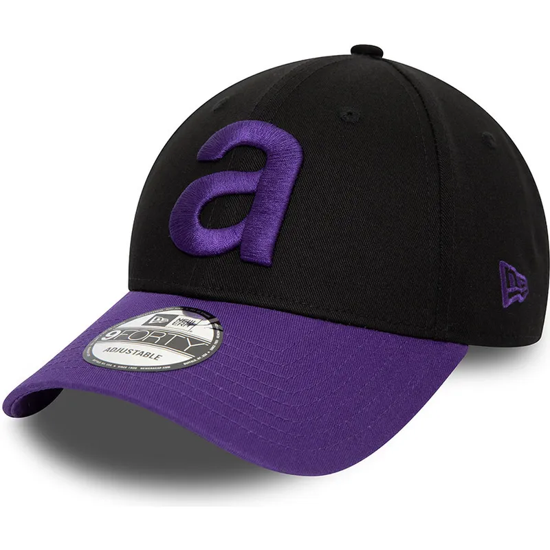 cappellino-curvo-nero-e-viola-regolabile-9forty-contrast-di-aprilia-piaggio-di-new-era