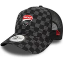 epci-curbata-negru-snapback-9forty-a-frame-all-over-print-check-de-ducati-motor-motogp-de-new-era