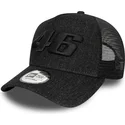 epci-curbata-negru-snapback-9forty-a-frame-denim-de-valentino-rossi-vr46-motogp-de-new-era